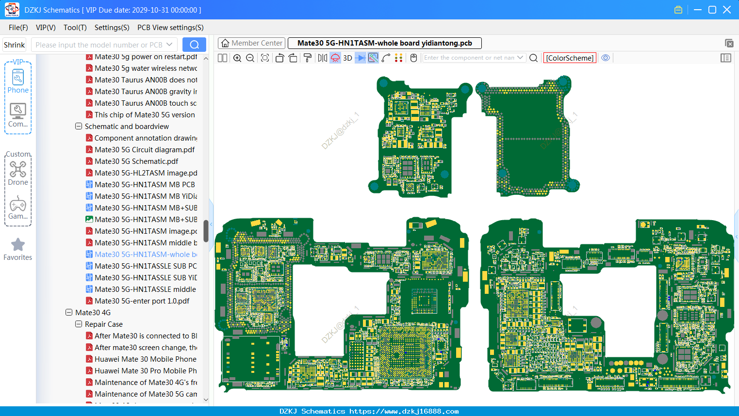 Huawei Mate30 5G-HN1TASM-whole Board bitmap